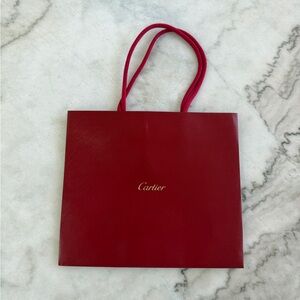 Small Cartier Red Shopping Bag